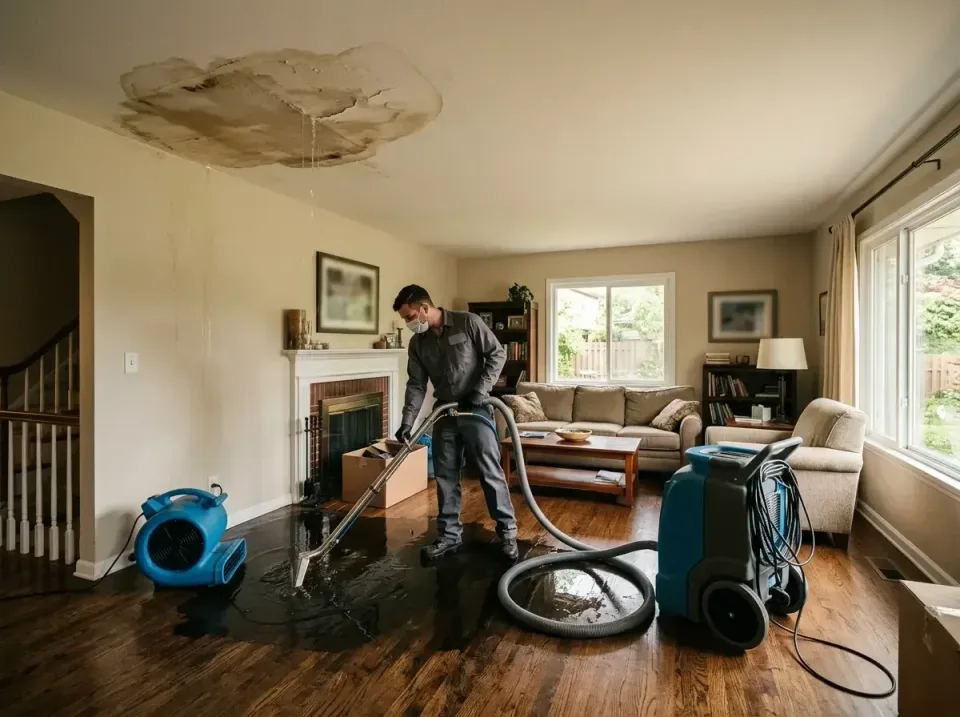 attic-pipe-burst-ceiling-drip-008 — frequently asked questions, Water Damage Restoration & Carpet Care in Springfield, SD